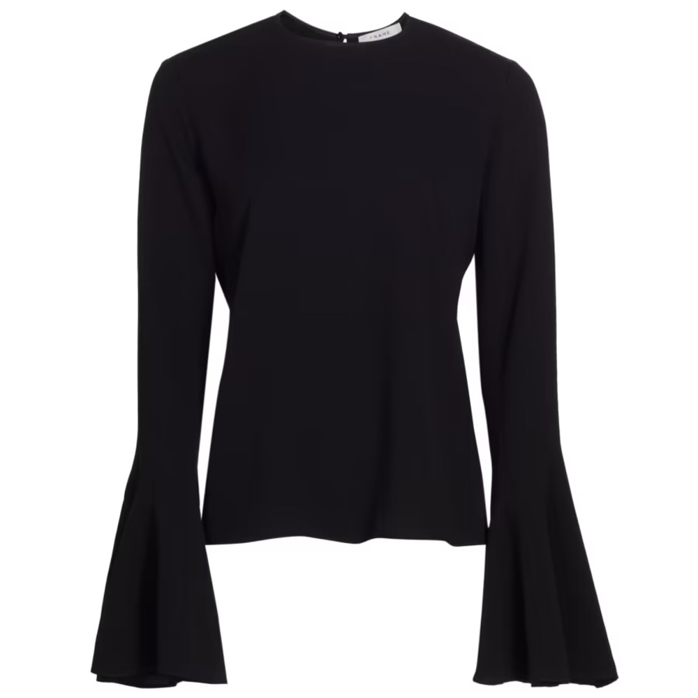 FRAME Flutter Sleeve Top